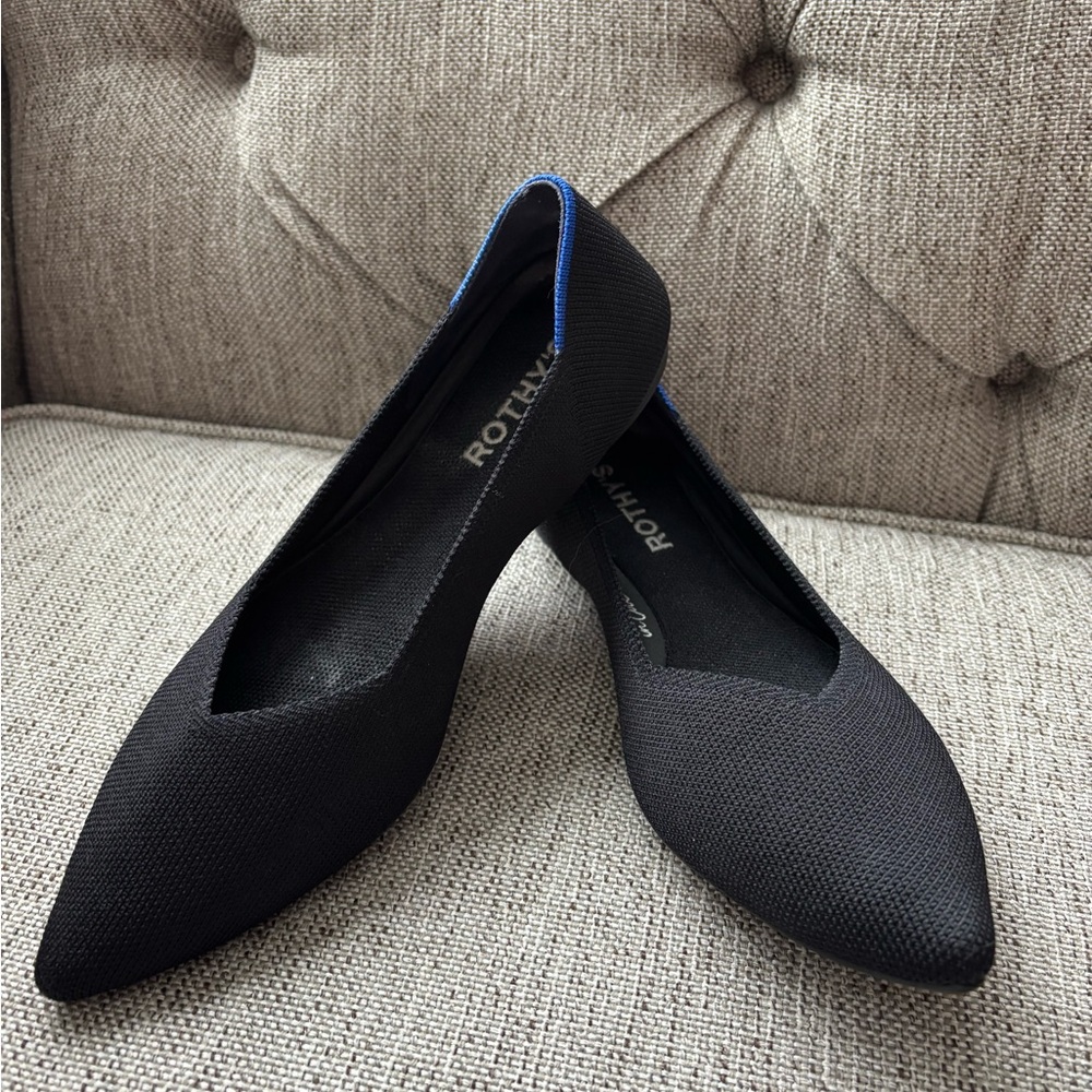 Rothy's Black and Blue Women's Flats